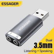 - ESSAGER USB Sound Card External OTG Portable AUX 3.5mm - ES-OTG21 -