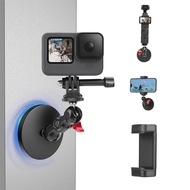 BRDRC Magnetic Mount Base for DJI Osmo 360 Action 5 Pro 4 3/Pocket 3/Gopro/Insta360 X4/X3/ACE/GO 3/A