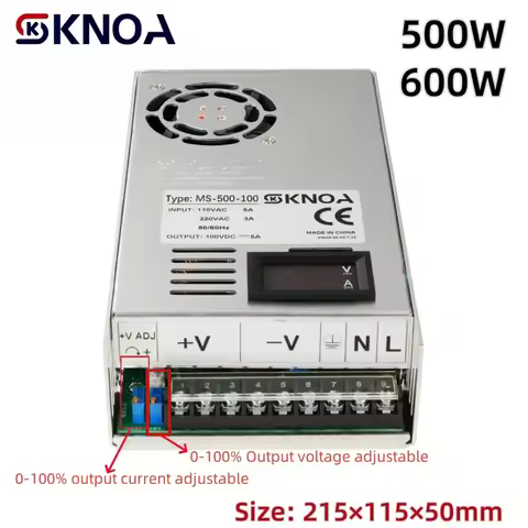 500W 600W Adjustable Power Supply 0-12V 15V 24V 30V 36V 48V 60V 72V 85V 90V 110V 150V 200V 110-220V 
