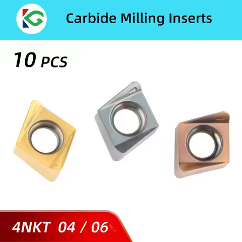 10Pcs 4NKT060308 4NKT040208 Fast Forward Insert Carbide Plates Roughing Cnc 4NKT 060308 040208 Squar