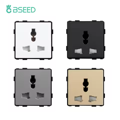 BSEED Multi-Function Socket Function Parts Wall Power Socket Inset Part Universal Standard Compatibl