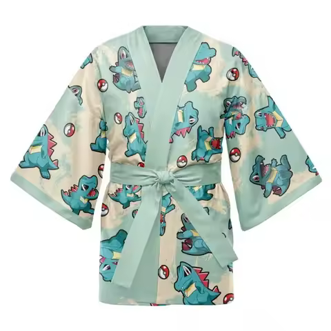 2026 Spring/Summer Pok É Mon Geng Ghost Ghost Series Color Contrasting Kimono