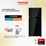 Toshiba GR-RT835WE-PGY(XK) 661L 2 Doors Refrigerator/Peti Sejuk/ 冰箱