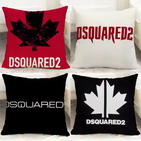 POPULAR DDD-DSQUARED2S Cushion Cover Comfortable Reversible Pillow Cover Ideal for Car Sofa Bedroom 