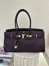 少見！Hermes Shoulder Birkin42葡萄紫