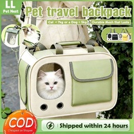 Pet Carrier Bag Cat Bag Portable Foldable Pet Bag Breathable Large Beg Outdoor Travel Cat Bagpack Pe