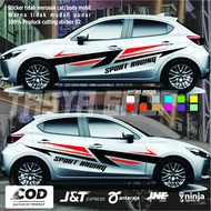 MAZDA 2 STICKER CUTTING STICKER CAR STICKER MAZDA CAR SIDE BODY ACCESSORIES