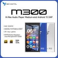 HiBy Digital M300 Android 13 Music Player MP3 HiFi Audio Bluetooth WiFi USB DAC DSD FM Radio Dual Mi