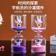 太空人沙漏计时器儿童计时3/5/10分钟学生吃饭时间流沙瓶礼物玻璃6.20 Astronaut Hourglass Timer for Children, 3/5/10 Minute Timekeep