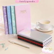 LANFY 2024 Agenda Book, Pocket A6 Diary Weekly Planner, High Quality Dazzling Colorful with Calendar Notebooks School Office