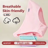 3PCS Seluar Dalam Wanita Murah Panties For Women Cotton Underwear Seamless Panty Middle Waist Underp