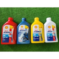 SHELL ADVANCE 4T AX3 AX5 AX7 SAE 40 MINYAK HITAM 100% ORIGINAL WANGI
