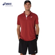 ASICS Men COURT POLO in Burnt Red