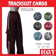 KGT TRACKSUIT CARGO SlimFit Perempuan Ladies Cargo Slimfit  Pants Seluar tracksuit Cargo