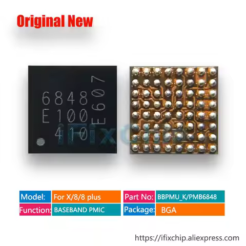 10pcs/lot PMB6826 PMB6826 PMB6848 PMB6840 U_PMIC_K BBPMU Baseband Power IC for iphone 7 8 Plus X XR 