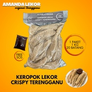 Keropok Lekor Crispy Terengganu 1kg - free sos