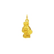 CHOW TAI FOOK 999 Pure Gold Pendant - Zodiac Rabbit: Clover R31397