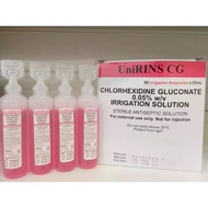 Unirins Chlorhexidine Gluconate (CG) 0.05% w/v Irrigation Solution 20s/box *Wash Wound*B.Braun*Baxte