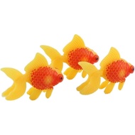 Jowxsx 3 Pcs Orange Artificial Fishes - Fake Fish Aquarium Decoration Moving Fishes Ornament - Orang