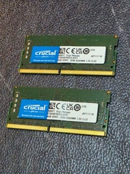 Crucial 16GB (8GBx2) DDR4-3200 SODIMM Laptop RAM