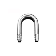 U Shape Aquarium Air Tube Connector For Co2 Diffuser Oxygen Pump System Stainless Steel For 4-5mm Tu