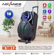 Speaker advance k1812 / Speaker meeting portable 18inch free 2buah mic wireless suara kencang jernih mantap super big Bass