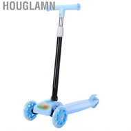 Houglamn Folding Children Scooter 3 Flashing Wheels Glider Push Adjustable Height Wide Deck for 2‑8 Years Boys Girls