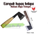 Kampak kelapa / kupas batok kelapa (baja asli 100%) Alat kupas batok