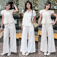 [TEARED STORE] Culottes - Elastic Waist - Waist Tie - Hybrid 4