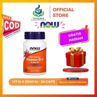 Now Foods Vitamin D-3 2000 IU 30 Softgels Vitamin D3