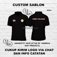 CUSTOM polo sablon perusahaan BAJU KERAH MURAH - CUSTOM KAOS POLO PERUSAHAAN - CUSTOM BAJU Graphic s