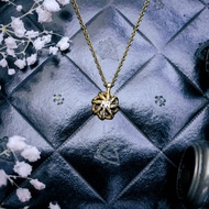 Nina Ricci 鏤空穹頂結繩金銀雙色項鍊—歐洲古董首飾 Vintage