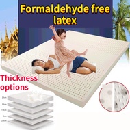 【2.5/5/7.5/10/15cm Thickness】Thailand Latex Mattress Single/Queen/King Size Furniture Foldable Mattress Tatami Mattress for Bed Frame ZLX