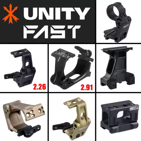 UNITY FAST FTC OMNI Magnifier Riser Mount 2.26in/2.91in Scope Sight Folding For G43 G45 3X T01 T02 5