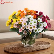 DEWDROP​ 5  Artificial Daisy Bouquet, UV Resistant High Fidelity Gradient Artificial Chrysanthemums,