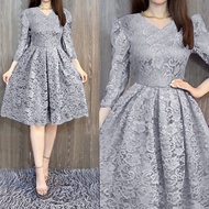 FASHION BUSANA WANITA DRESS AGNES BRUKAT KR