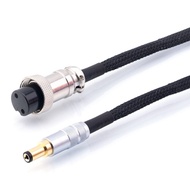 สายไฟไฟฟ้ากระแสตรงความคมชัดสูง OCC USB A-2.5mm/2.1มม. เฉพาะ Audiophile Audio DC 5.5*2.5-2.1สำหรับ Ke