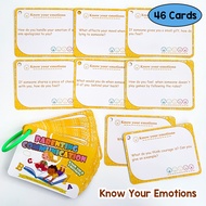 Know Your Emotions Heart-to-Heart Conversation Card Feelings & Empathy Parenting Communication Cards