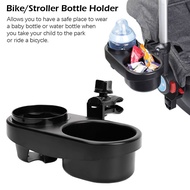 XELJA Anti-slip Water Cup Bracket Baby Stroller Safety Seat Storage Cup Holder Stroller Double Cup Holder Bottle Snack Box