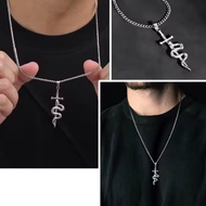 Titanium Cross Snake Necklace – Exclusive Gothic Style Snake Cross Necklace Chain