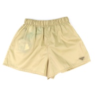 成色極佳 △PRADA Prada 2022款 22C757 三角形logoPlateRE-NYLON 短褲 米色 40碼 正品 女款 推薦◎