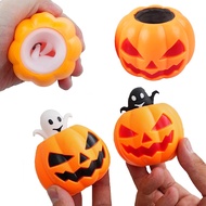 1PC Random Squishy Pumpkin Pop Up Squeeze Toys Stress Fidgets Halloween Toys Ghost in Pumpkin Squishy Ball Anxiety Relief Fidgets Toy