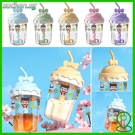 SUCHENSG Whey Protein Shaker Bottle, Portable Water Bottle Accessories Glass Blender Cup,  with Stra