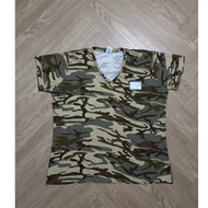 (Size 2XL) .5 Authentic American Military T-Shirt US Army Navy Air Force USMC Camouflage Pattern Scr