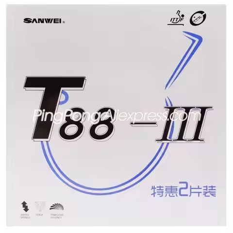 Original SANWEI T88-3 Table Tennis Rubber Allround Type Spin Speed Control Loop T88 Ping Pong Sponge