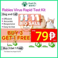 ❤  Xvet Dr Dog and Cat Test Kit RBV Test Paper Rabies Virus Rapid Test Kit For Dog and Cat
