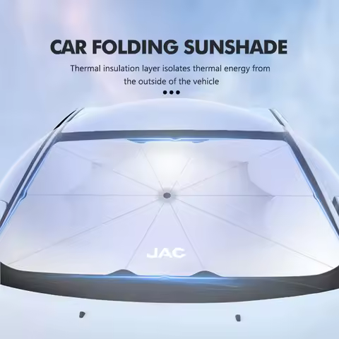 For JAC Foldable Car UV Sunshade Front Windshield Car Sunshade Parasol J3 J4 J7 JS2 JS3 JS4 KR1 S2 S