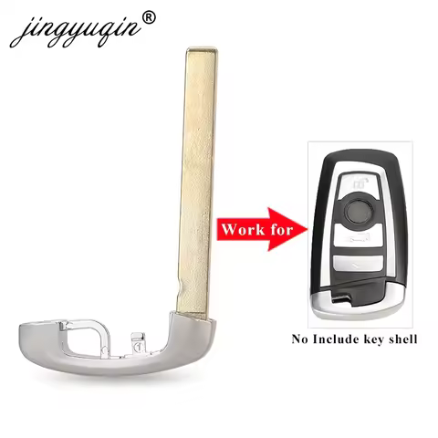 jingyuqin Uncut Emergency Insert Key Blade For BMW 1 3 5 Series F10 F20 F30 F40 Car Key Shell Only B