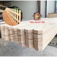 Pre-planed Pine Wood Slats 1cm x 4cm Thick, 25cm - 50cm Long, Pine Wood Slats for Decorative Fences