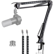 Boom Arm Compatible with Fifine Dynamic Microphone (K688), Mic Arm for Fifne XLR/USB Podcast Recording PC Mic, Adjustable Scissor Mic Arm Stand